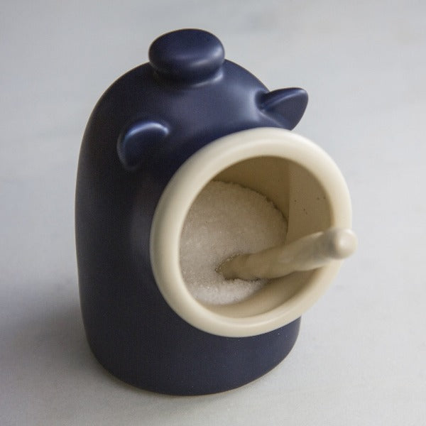 Ceramic Salt Pig | Salt Jar | Rustic Salt Cellar | Spice Pot | Salt Crock | store Salt Container