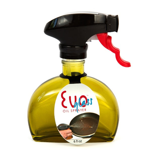 Evo Glass Non-Aerosol Trigger Oil Sprayer Bottle for Oils (6oz, Blue)