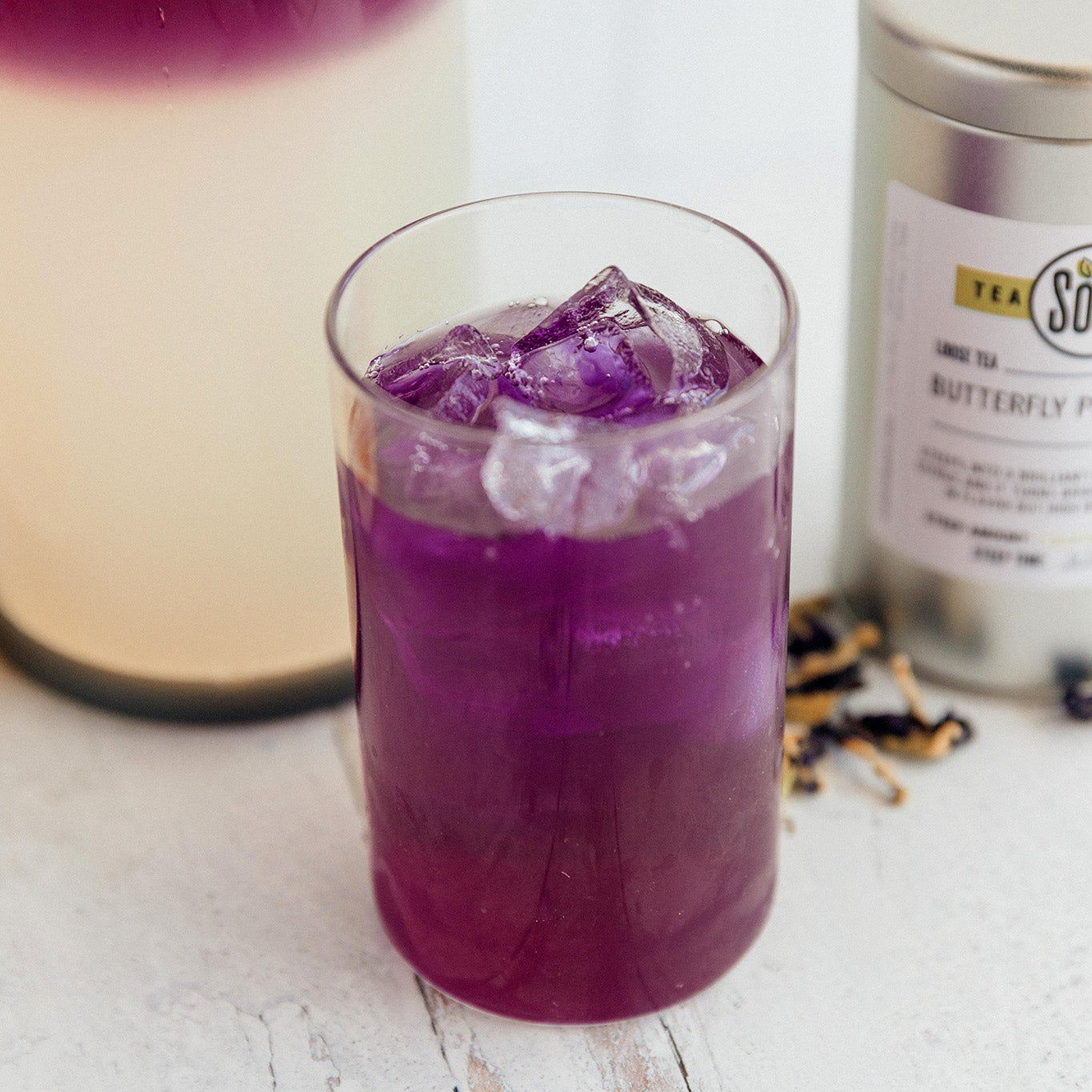 Butterfly Pea Flower Lemonade - Oh, How Civilized